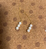 珍珠皇后 流珠細(xì)語(yǔ)淡水珍珠耳飾S925銀珍珠耳線時(shí)尚通勤生日禮物 曬單實(shí)拍圖