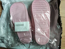 FOOTOPPO拖鞋男包跟毛毛鞋男士冬季家居鞋棉拖女冬天帶跟保暖棉拖鞋女士 曬單實(shí)拍圖