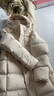 KOLON SPORT/可隆長款羽絨服 男女同款戶外休閑防風(fēng)防潑水連帽重量鵝絨服 LUDJ4WNT02-PE 珍珠粉 S 165/88A 曬單實(shí)拍圖