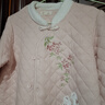 眠島新中式秋冬季加厚保暖三層夾棉睡衣女長(cháng)袖純棉家居服套裝 玫瑰粉 M （158-165cm 115斤以?xún)龋?曬單實(shí)拍圖