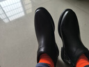 GIY金利來(lái)男鞋冬季加絨保暖拉鏈休閑高幫棉靴男士厚底防滑時(shí)尚真皮靴 黑色高幫 38 曬單實(shí)拍圖