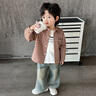 鄰家米其兒童牛仔套裝男童裝春裝三件套2025新款帥氣寶寶男孩春季小孩衣服 XT6668（襯衫+打底衫+褲）-紅色 120 碼/身高110-120cm（5-6歲） 曬單實(shí)拍圖