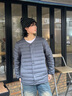 波司登（BOSIDENG）25年新款輕薄羽絨服男短款90絨V領(lǐng)內(nèi)膽保暖內(nèi)搭短外套B250130003 幻影灰8243-25-格雷系 M 175/96A 體重約130-140斤 曬單實(shí)拍圖