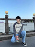 啄木鳥牛仔褲男2025夏季新款寬松百搭直筒闊腿褲男秋季青少年休閑褲男褲 淺藍(lán) 3XL 建議160-180斤 曬單實(shí)拍圖