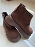 卓詩(shī)尼厚底短靴女2025年秋冬新款英倫風(fēng)女靴子棕色馬丁靴加絨保暖勃肯鞋 駝色絨里款 38 曬單實(shí)拍圖