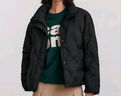 森馬（Semir）羽絨服女冬季薄款90絨子防潑水防風千鳥格設計感外套101724113012 曬單實拍圖