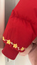 巴拉巴拉【商場同款】嬰兒羽絨服寶寶外套2025新款春裝新年拜年服 中國紅60611-白鴨絨 100 充絨量66g 曬單實(shí)拍圖