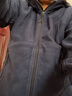 駱駝（CAMEL）搖粒絨連帽外套男裝加絨開(kāi)衫外套夾克 J14CZ0L0625 墨藍(lán) M 曬單實(shí)拍圖