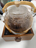 大夢(mèng)造物胡桃木電陶爐煮茶器玻璃燒水壺家用室內小型電熱茶爐套裝圍爐煮茶 胡桃木電陶爐+星辰提梁壺 900ml 曬單實(shí)拍圖