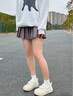 霍蜻小白鞋女2025春季新款奶fufu大頭面包鞋女厚底增高魔術(shù)貼鞋子女 米白色 37 曬單實(shí)拍圖