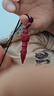 靈菲朱砂金剛杵吊墜項(xiàng)鏈本命年隨身掛件男女款生日情人節(jié)禮物附證書(shū) 曬單實(shí)拍圖