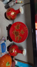 鼎祺陶瓷景德鎮(zhèn)陶瓷中國紅高檔手工金沙釉牡丹陶瓷新中式客廳擺件元旦禮物 【小號花開富貴-賞瓶三件套】 曬單實拍圖