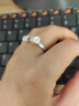 正品泰國阿贊白礦人緣鳥(niǎo)戒指開(kāi)口可調節男女情侶戒純銀鑲鉆 戒指白色+已祝福 曬單實(shí)拍圖