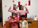 巴拉巴拉（BALABALA）女童連衣裙兒童裙子新年季國(guó)風(fēng)毛衣網(wǎng)紗裙拜年服 撞色小香風(fēng)-00466 140 cm 曬單實(shí)拍圖