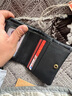 錢(qián)包男短款真皮拉鏈超薄手工皮夾子牛皮錢(qián)夾迷你小錢(qián)包女豎款學(xué)生 黑色 曬單實(shí)拍圖