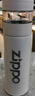 ZIPPO茶水分離保溫杯男士高顏值不銹鋼學(xué)生水杯便攜泡茶杯子畢業(yè)禮物 【礦石白400ml】-觸屏溫顯 曬單實(shí)拍圖