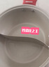 愛(ài)仕達（ASD） 火鍋鴛鴦鍋加厚304不銹鋼防粘不串味湯鍋鍋具燃氣電磁爐通用 炫彩防粘鴛鴦鍋 28cm 曬單實(shí)拍圖