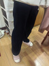 相伊戀人休閑褲女2025年秋冬季新款高腰針織闊腿褲小個(gè)子寬松燈芯絨直筒褲 炭黑色-常規【秋冬季加絨款】 L 【適合111-125斤】 曬單實(shí)拍圖
