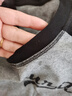 庫恩瑪維美式復(fù)古圓領(lǐng)長袖T恤女2024早秋新款印花拼接插肩袖上衣K36268 灰黑色 L 曬單實拍圖