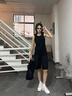 UETEEY黑色尼龍短褲男款夏季美式籃球運動(dòng)跑步褲子速干冰絲休閑四5分褲 黑色 2XL 曬單實(shí)拍圖