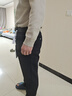 蜀黍家男士褲子秋冬季加絨通勤褲2025高彈垂感休閑褲通勤直筒褲彈力西褲 W1男款-藏青色 （穿到-10℃） 180A /94B（高180重170-185） 曬單實(shí)拍圖