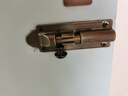 遠都 純黃銅插銷(xiāo)中式仿古窗戶(hù)插銷(xiāo)門(mén)栓老式明裝木門(mén)鎖扣地插復古 10CM底板（桿伸出2CM）  古銅色 曬單實(shí)拍圖