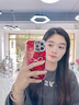 丁域適用iPhone16promax手機殼2025新年款紅色女款蝴蝶結蘋果15pro鏡頭全包防摔14plus個性13pm保護套 精孔冰川紋銀色滿屏碎花金屬蝴蝶 iPhone 16 Pro Max 曬單實拍圖