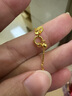 中國(guó)黃金（CHINA GOLD）貓眼珠黃金吊墜貓眼轉(zhuǎn)運(yùn)珠吊墜小金珠項(xiàng)鏈女送老婆女友生日禮物 貓眼轉(zhuǎn)運(yùn)珠吊墜（約0.23g)+品牌禮盒 曬單實(shí)拍圖