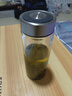 希諾（HEENOOR）玻璃杯大容量單層加厚水杯帶濾網(wǎng)商務(wù)辦公泡茶杯車載便攜透明杯子 XN-6017-530ML【帶杯刷杯套】 曬單實(shí)拍圖