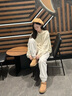 UGG秋季女士休閑舒適平底純色圓頭時(shí)尚經(jīng)典短筒靴雪地靴 1116109 CHE | 栗色 36 曬單實(shí)拍圖