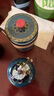 瓷牌茗茶具（cipaiming teaset）旅行茶具套裝戶外便攜式陶瓷快客杯一壺四杯辦公室功夫茶壺泡茶 藍(lán)古茗一壺三杯+茶葉罐+便攜包 曬單實拍圖