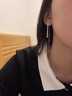 歐子家999純銀唇片鏈流蘇耳線女ins風(fēng)小眾高級感足銀耳墜耳飾送生日禮物 唇片鏈流蘇耳墜【一對】 曬單實(shí)拍圖