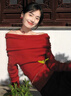 派吉鯊圣誕紅色一字肩上衣針織衫女秋冬季小眾性感辣妹內(nèi)搭長袖 酒紅色【版】 S 80-5-95 曬單實(shí)拍圖