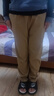 羅蒙兒童褲子男童女童2025春款休閑校園服直筒褲 卡其色松緊長(cháng)褲 170 曬單實(shí)拍圖