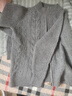 牧蘭奴卡純羊毛拉鏈針織衫女開衫新款韓版寬松慵懶風(fēng)套頭毛衣外套女羊毛衫 灰色 M 曬單實(shí)拍圖