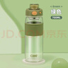 希樂(lè )（cille）玻璃杯女士大容量水杯男加厚簡(jiǎn)約杯子夏季帶過(guò)濾家用泡茶杯 綠色 曬單實(shí)拍圖