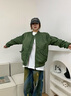 VIP飛行潮牌ma1飛行員夾克男韓版潮流美式棒球服大碼寬松復古外套 軍綠色 L 曬單實拍圖