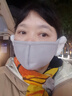 察今保暖耳罩口罩女冬季2024純棉防風防寒加絨護耳二合一面罩面紗耳套 淺灰色（男女通用護耳） 曬單實拍圖