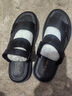 奧康涼鞋男2023夏季新款外穿青年韓版男士沙灘鞋厚底涼拖鞋 黑色 42 曬單實(shí)拍圖