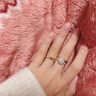 DRAGBOLL鉆戒一克拉人工培育鉆石訂婚求婚真鉆紀念日戒指送女友生日禮物 D色 VS1-1克拉 Pt950鉑金鉆戒（指圈號詢(xún)客服） 曬單實(shí)拍圖