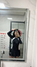 DK游泳衣女小胸性感聚攏韓國泡溫泉保守遮肚顯瘦連體泳裝 黑色 L 曬單實(shí)拍圖