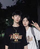 MDlila《2件裝》尼克朱迪情侶裝夏季短袖t恤2025一男一女寬松半袖衣服 尼克朱迪 男黑+女白《2件裝》 M 男+女M 曬單實拍圖