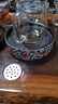 MULTIPOTENT茶盤(pán)茶托陶瓷青花纏枝花卉紋儲水式功夫茶具托盤(pán)壺承YQ0276 曬單實(shí)拍圖