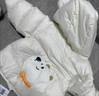 巴拉巴拉童裝寶寶羽絨服冬季嬰兒輕薄兒童外套上衣造型萌男童女童 奶白10501 80cm 曬單實拍圖