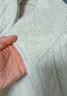 森馬針織開(kāi)衫女修身正肩溫柔系2024新款冬季高領(lǐng)絞花衣服顯瘦休閑 紅色調00466 165/88A/L 曬單實(shí)拍圖