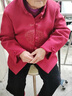 俞兆林老年人春裝女70歲媽媽唐裝結(jié)婚老人衣服老奶奶秋冬毛呢外套 酒紅色 均碼 2XL[建議120-135斤] 曬單實(shí)拍圖