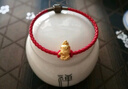 賽菲爾黃金轉(zhuǎn)運珠足金生肖守護佛硬金手鏈大日如來羊、猴約1.2克 曬單實拍圖