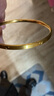 明牌珠寶 足金亮點(diǎn)光面鉆紋黃金手鐲女款金鐲子AFI0062工費(fèi)300 黃金手鐲 6.0直徑 約12.71克 曬單實(shí)拍圖