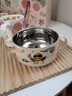 韓笑食品級316不銹鋼兒童碗寶寶專(zhuān)用吃飯雙耳碗防摔防燙輔食碗帶把手 【食品級316不銹鋼材質(zhì)】-弟弟款 12cm 曬單實(shí)拍圖