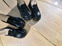 奧古獅登（Agsdon）樂(lè )福鞋女新款英倫風(fēng)復古通勤小皮鞋女一腳蹬百搭單鞋 黑色 40 曬單實(shí)拍圖